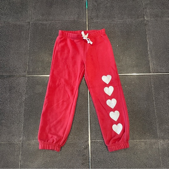 Grayson Threads Fleece Red W/Hearts Jogger Pant/Sweatshirt Set. Size XS (4/5) - Picture 11 of 16